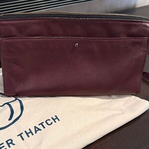 Parker Thatch Lily Crossbody Burgundy Broken In Leatger